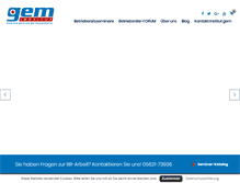 Tablet Screenshot of institut-gem.de